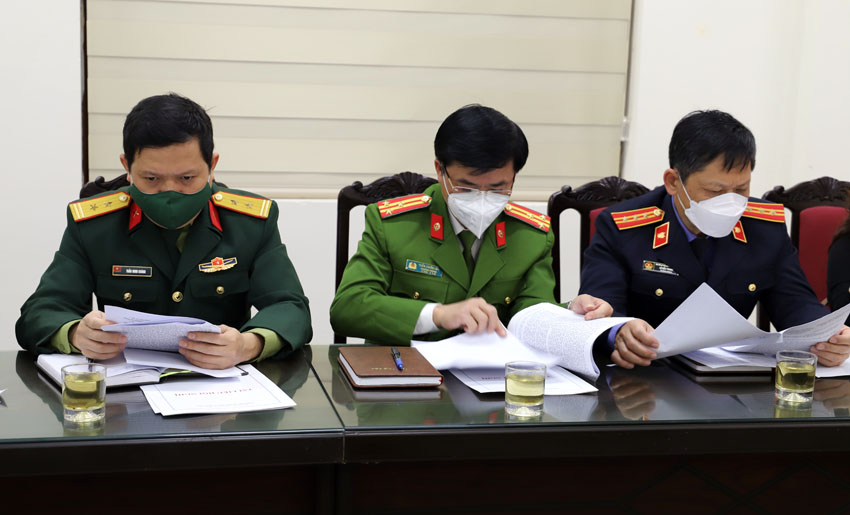 Đại diện Công an, Quân đội,  Viện KSND tại hội nghị