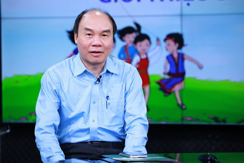 Giáo sư Đỗ Đức Thái chia sẻ về sách giáo khoa và chương trình mới. (Ảnh: CTV)