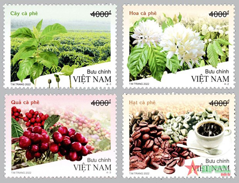 Bộ tem Cây càphê.