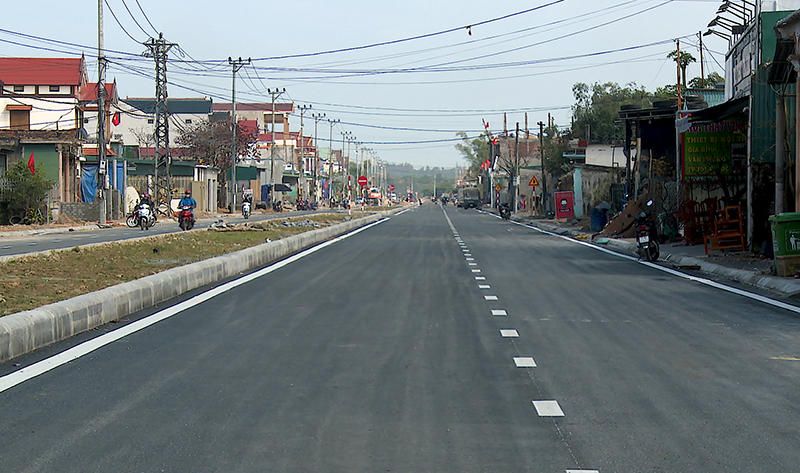 Dự án đường Võ Nguyên Giáp hoàn thành góp phần tạo bộ mặt đô thị khang trang.