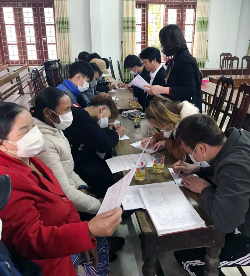 Đi làm việc có thời hạn ở nước ngoài là lựa chọn sinh kế của nhiều người dân trên địa bàn Tuyên Hóa.