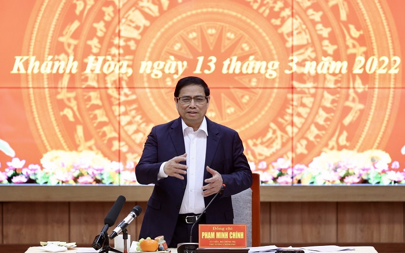  Thủ tướng Phạm Minh Chính phát biểu tại cuộc làm việc.