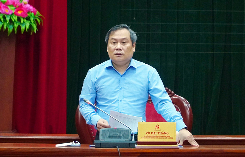 Đồng chí Bí thư Tỉnh ủy Vũ Đại Thắng: Cả hệ thống chính trị cùng vào cuộc bảo đảm phối hợp thực hiện dự án đúng tiến độ, chất lượng.