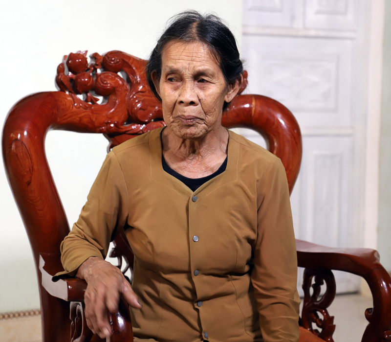 Mệ Lê Thị Mân với những ký ức không thể nào quên.