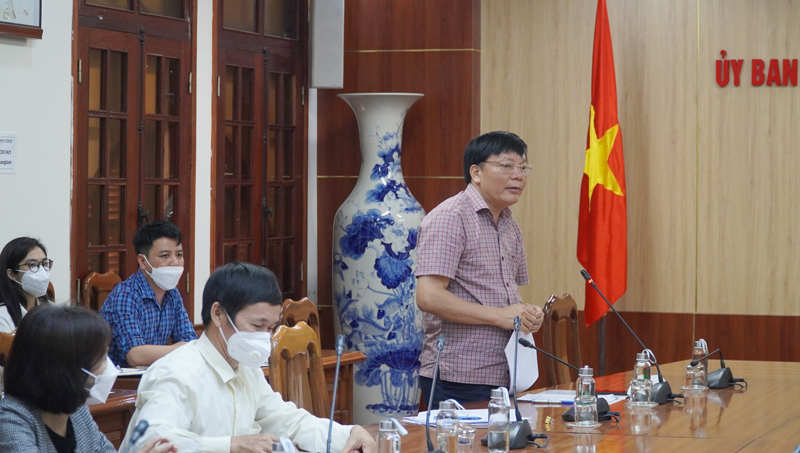 Giám đốc Sở Lao động-Thương binh và Xã hội trao đổi về Kế hoạch đưa người lao động đi làm việc tại Hàn Quốc.