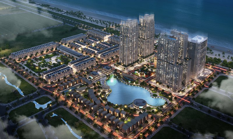 Mô hình khu đô thị quốc tế Regal Ocean Quảng Bình.
