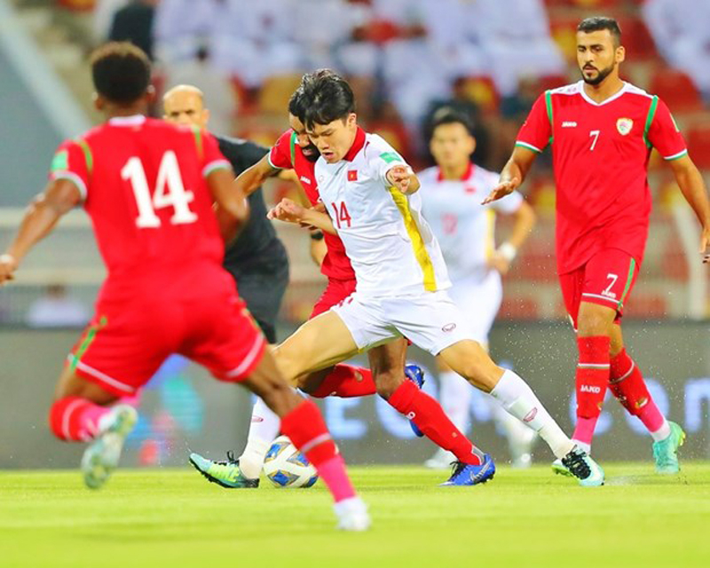 Tuyển Việt Nam quyết thắng Oman. (Nguồn: AFC)