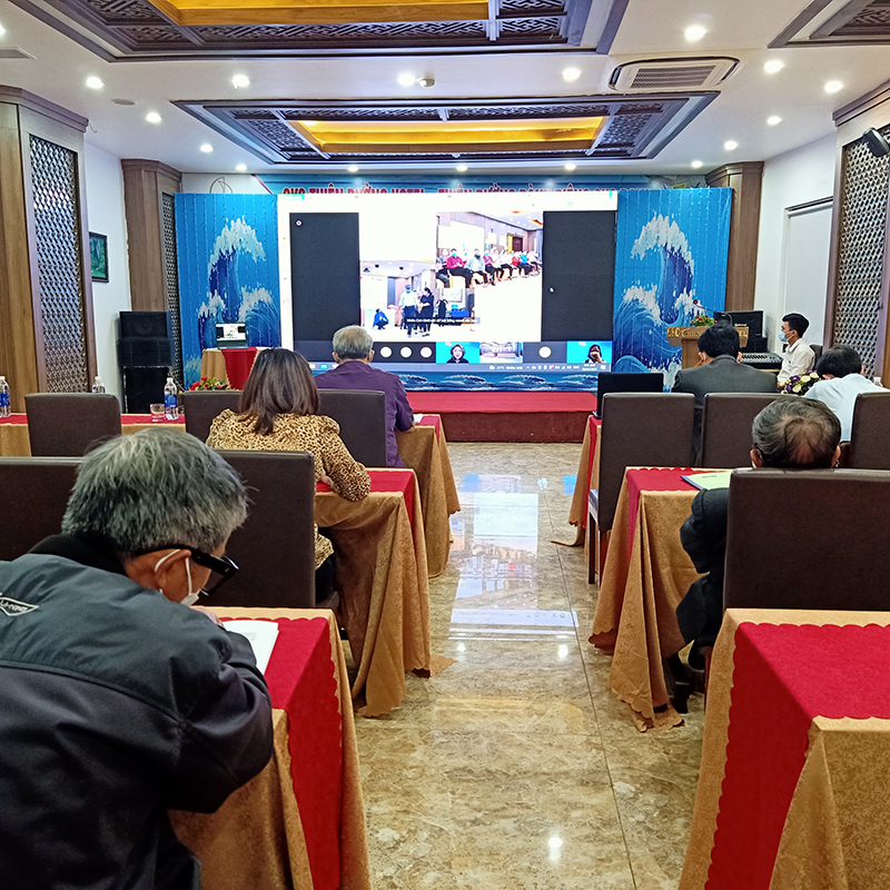 Quang cảnh Hội nghị trực tuyến họp định hướng Dự án VIE071