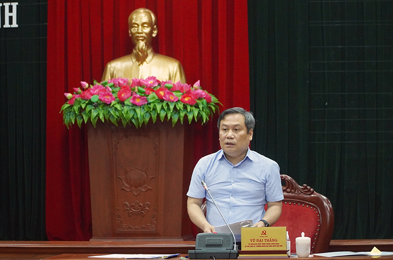 Đồng chí Bí thư Tỉnh ủy Vũ Đại Thắng: Thực hiện hiệu quả các nghị quyết của Chính phủ về phục hồi kinh tế và phòng, chống dịch