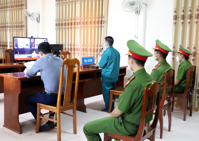 Điểm cầu tại Trại tạm giam Công an tỉnh