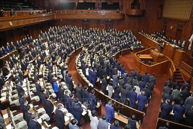 Quang cảnh phiên họp Hạ viện Nhật Bản ở Tokyo ngày 8/2/2022. Ảnh: Kyodo/TTXVN