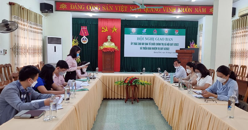 Hội nghị giao ban hoạt động ủy thác cho vay thông qua các tổ chức chính trị - xã hội quý I