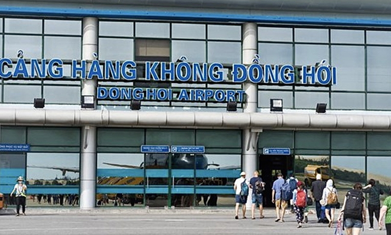 Một góc Cảng hàng không Đồng Hới.