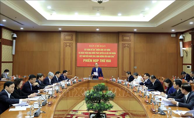 Chủ tịch nước Nguyễn Xuân Phúc phát biểu. Ảnh: Thống Nhất/TTXVN