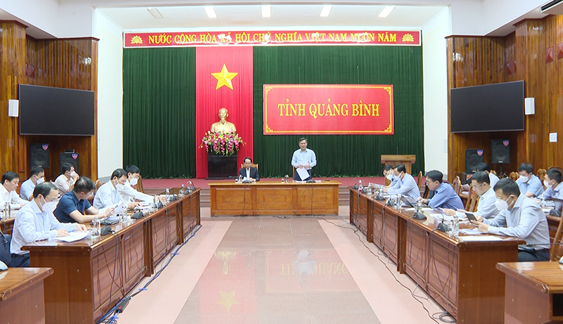 Đồng chí Chủ tịch UBND tỉnh Trần Thắng phát biểu kết luận tại buổi làm việc.