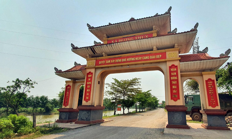 Diện mạo xã NTM Dương Thủy ngày càng khởi sắc.