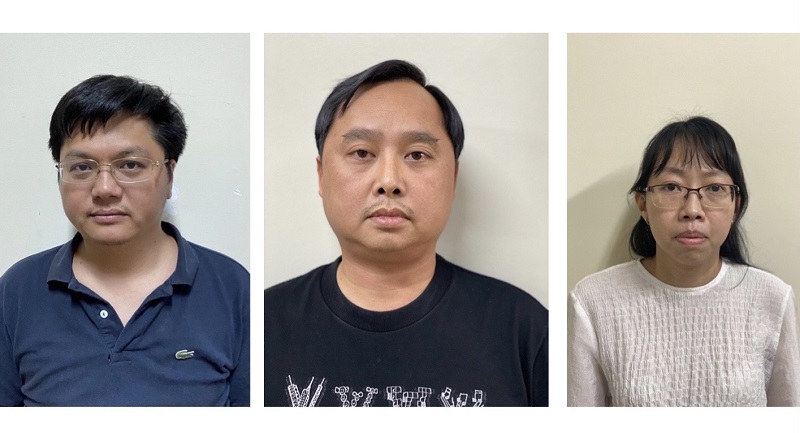 Các bị can trong vụ án.