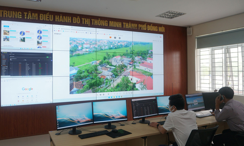 Trung tâm giám sát, điều hành ĐTTM TP. Đồng Hới.