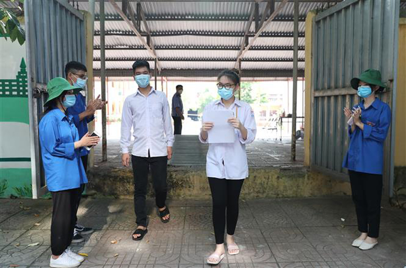 Thí sinh tham dự kỳ thi tốt nghiệp THPT năm 2021. Ảnh: Danh Lam/TTXVN