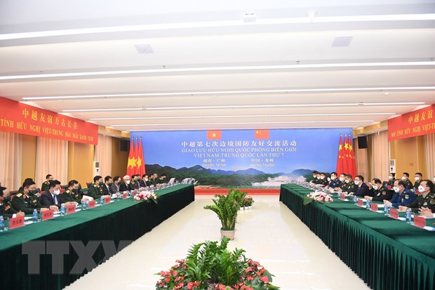 Quang cảnh hội đàm. (Ảnh: TTXVN phát)