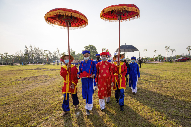 Hội Cù truyền thống, một trong những hoạt động của Tuần Văn hóa-Du lịch Đồng Hới năm 2022. Ảnh: ĐỨC THÀNH