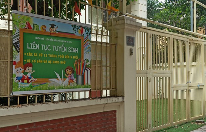 Do ảnh hưởng của dịch COVID-19, cơ sở mầm non này đã phải giải thể. (Ảnh: Phạm Mai/Vietnam+)