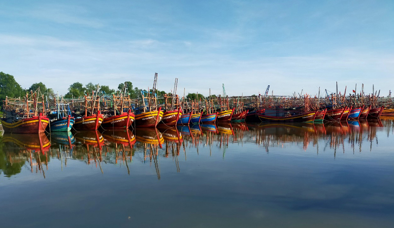 Hoạt động khai thác thủy sản được xã Bắc Trạch chú trọng phát triển.