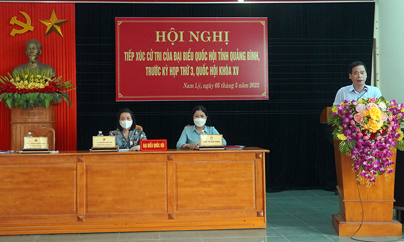 Đại biểu Nguyễn Mạnh Cường báo cáo nội dung, chương trình kỳ họp thứ 3, Quốc hội khóa XV.