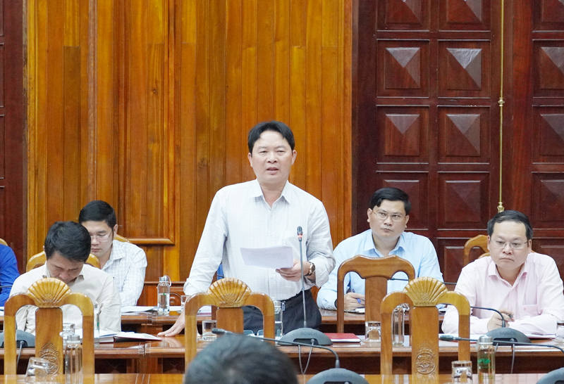 Lãnh đạo các địa phương phát biểu tại cuộc họp