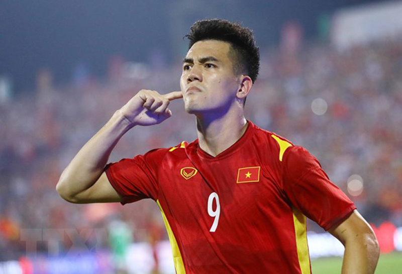 U23 Việt Nam thi đấu bùng nổ trong hiệp hai trước U23 Indonesia. (Ảnh: TTXVN)
