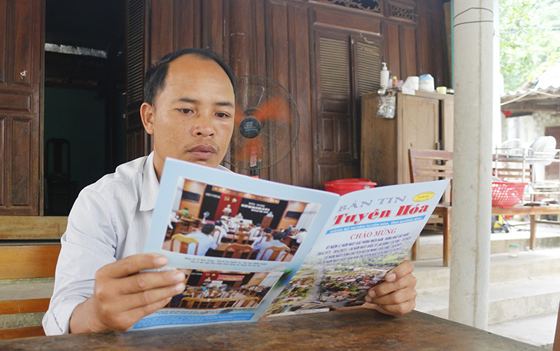 Bản tin Tuyên Hóa từ lâu đã trở thành “món ăn” tinh thần không thể thiếu của cán bộ, đảng viên trên địa bàn huyện.