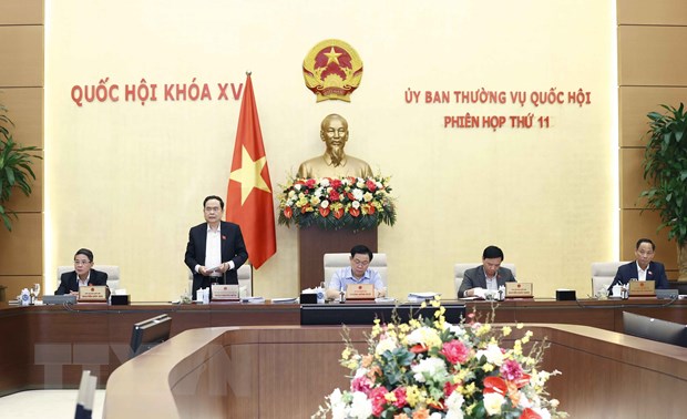Phó Chủ tịch Thường trực Quốc hội Trần Thanh Mẫn phát biểu. (Ảnh: Doãn Tấn/TTXVN)