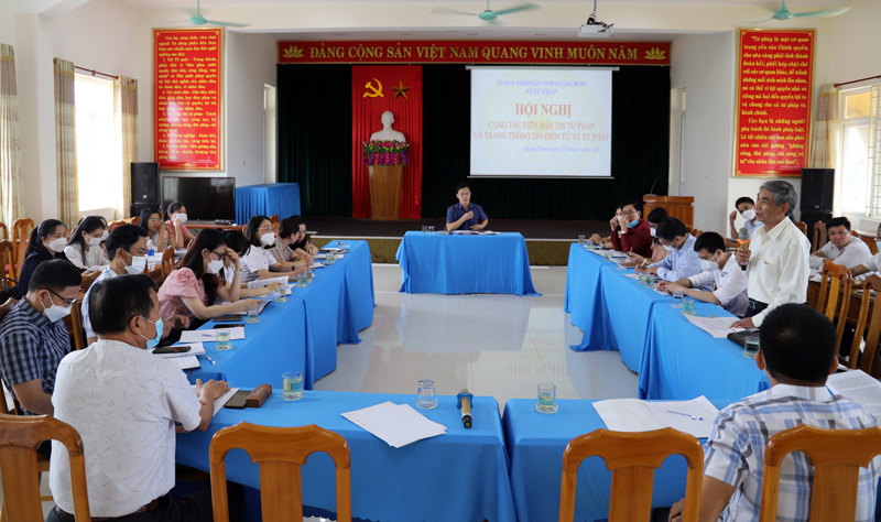 Hội nghị CTV Bản tin Tư pháp và Trang thông tin điện tử Sở Tư pháp