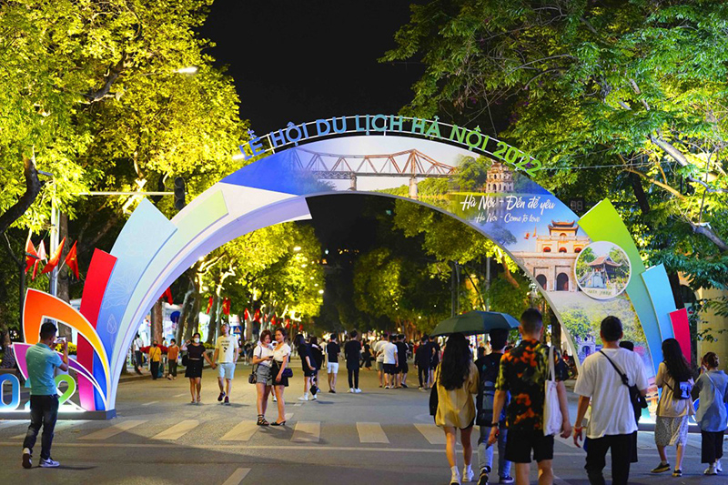 Không gian Lễ hội Du lịch Hà Nội năm 2022.