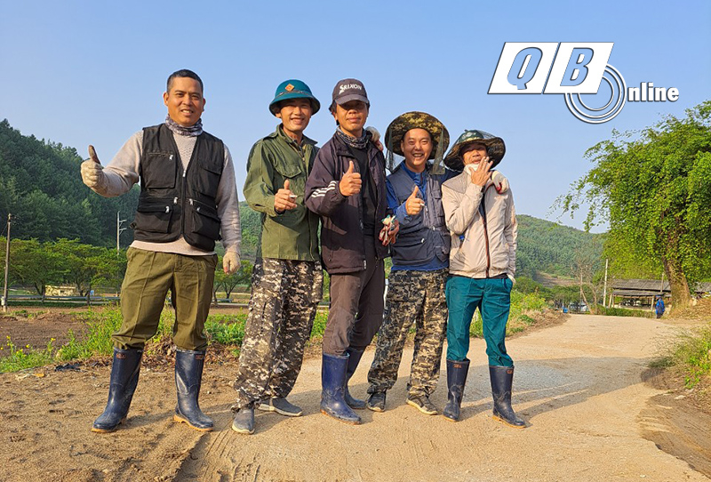 NLĐ trong thời gian làm việc tại Hàn Quốc.