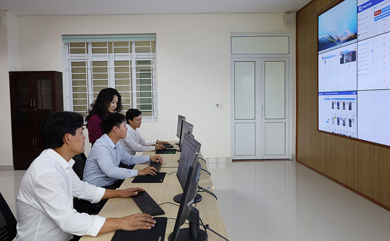 Trung tâm giám sát điều hành đô thị thông minh TP. Đồng Hới sẽ lưu trữ, xử lý hình ảnh, video, dữ liệu vi phạm.