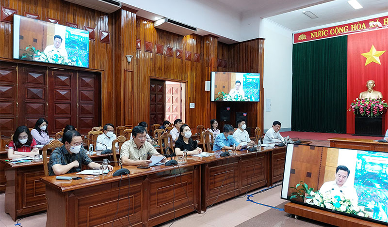  Các đại biểu tham dự tại điểm cầu tỉnh ta