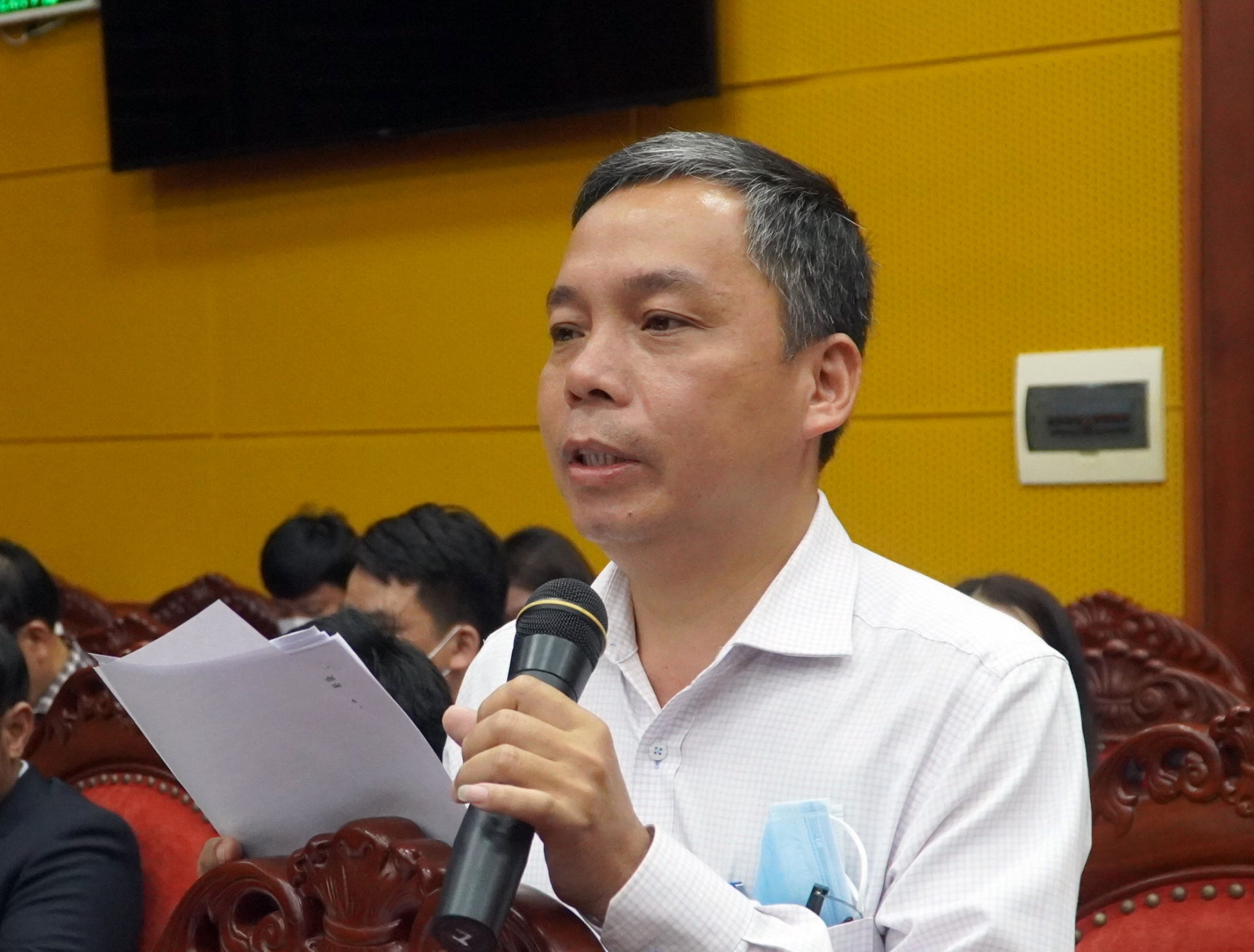 Đại biểu phát biểu tại hội nghị
