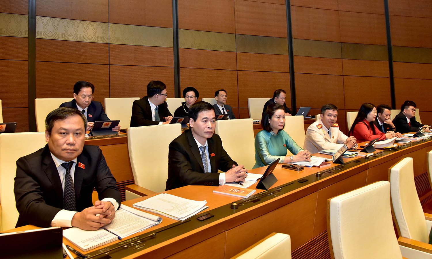  Đoàn ĐBQH tỉnh tại phiên khai mạc