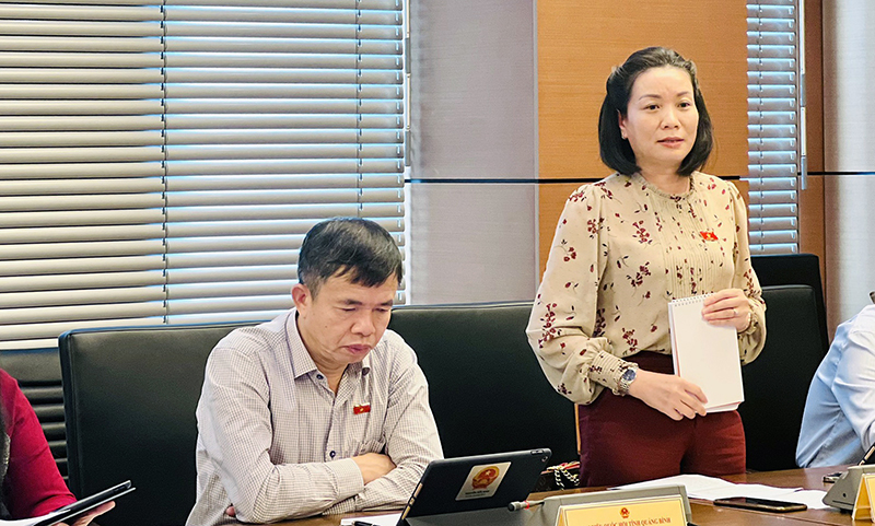 Đại biểu Nguyễn Minh Tâm phát biểu tại phiên thảo luận