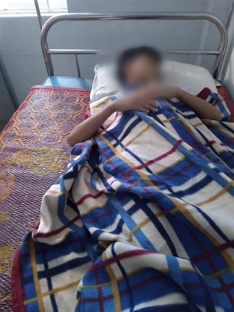 Em T.T.Đ đang điều trị tại bệnh viện