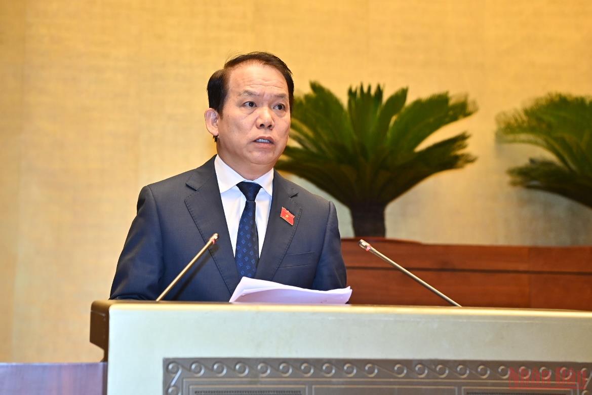 Chủ nhiệm Ủy ban Pháp luật của Quốc hội Hoàng Thanh Tùng. (Ảnh: KHOA  LINH) 