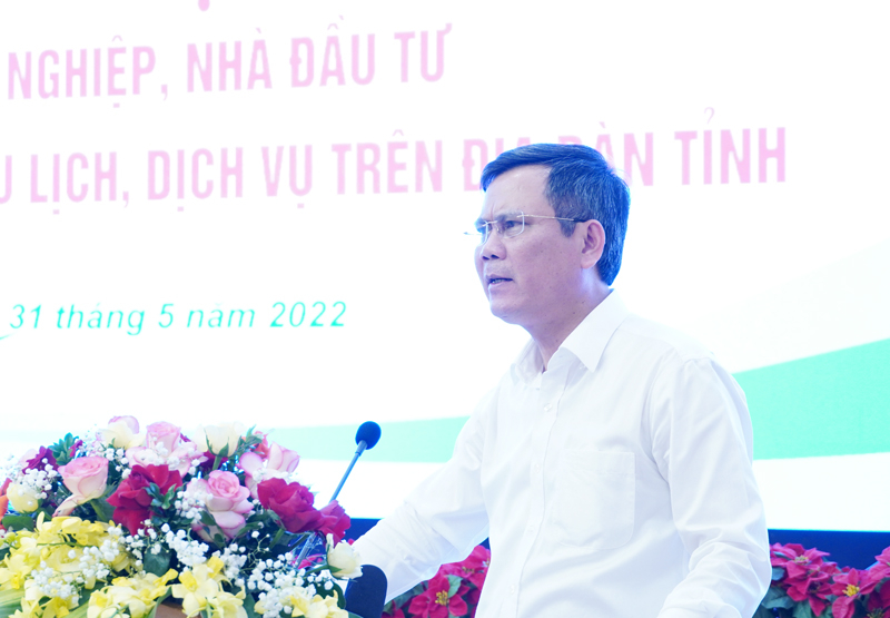 Đồng chí Chủ tịch UBND tỉnh Trần Thắng phát biểu kết luận tại hội nghị.