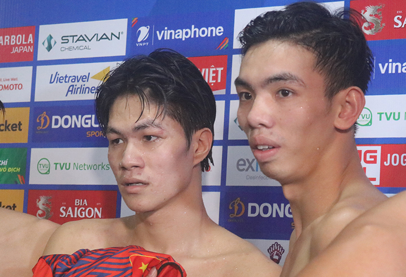 2 VĐV người Quảng Bình Nguyễn Huy Hoàng và Trần Hưng Nguyên tại SEA Games 31