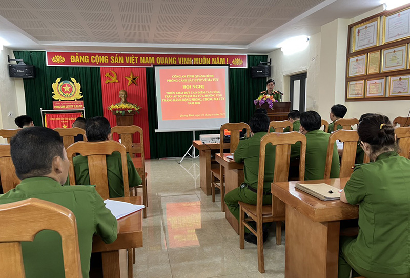 Hội nghị triển khai “Tháng hành động phòng chống ma túy” năm 2022.