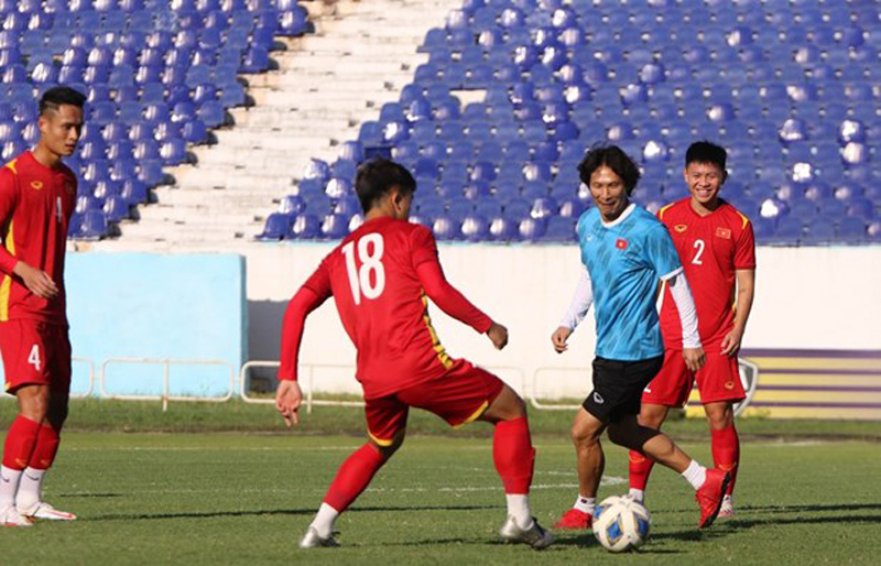 Thầy trò HLV Gong Oh-kyun đã sẵn sàng cho trận gặp U23 Thái Lan. (Nguồn: VFF)