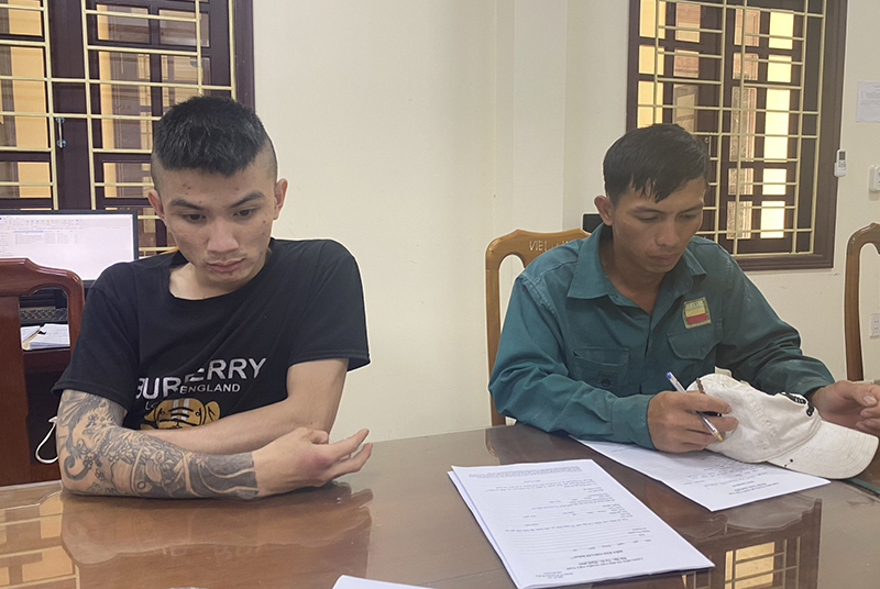 2 đối tượng Trương Khánh Huy và Đào Hữu Tâm.