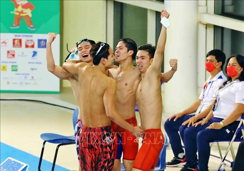 Thành tích tốt tại SEA Games 31 giúp các VĐV bơi lội giành quyền tham dự giải đấu lớn quy tụ các VĐV hàng đầu thế giới. Ảnh: TTXVN