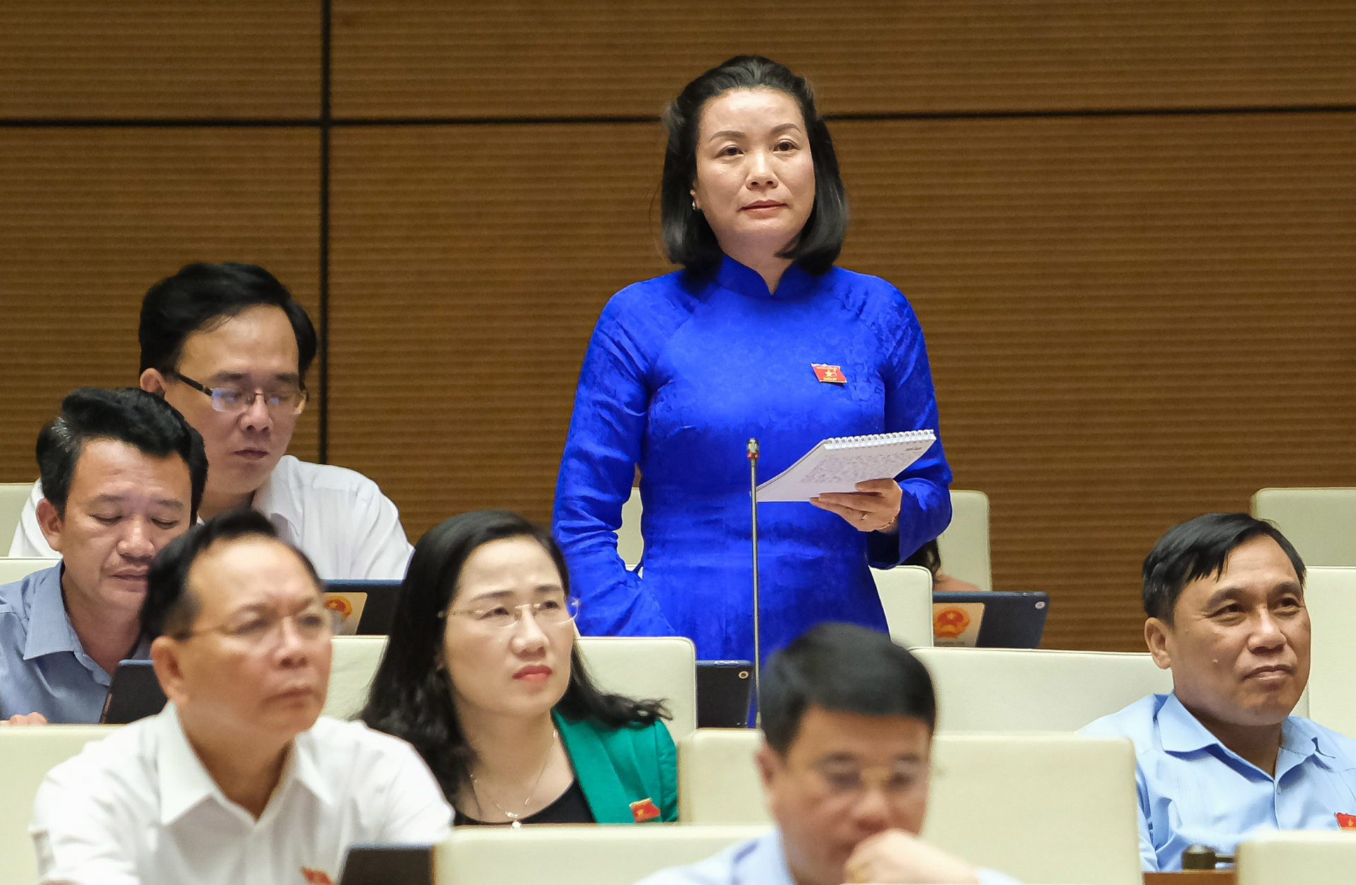 Đại biểu Nguyễn Minh Tâm tham gia chất vấn  