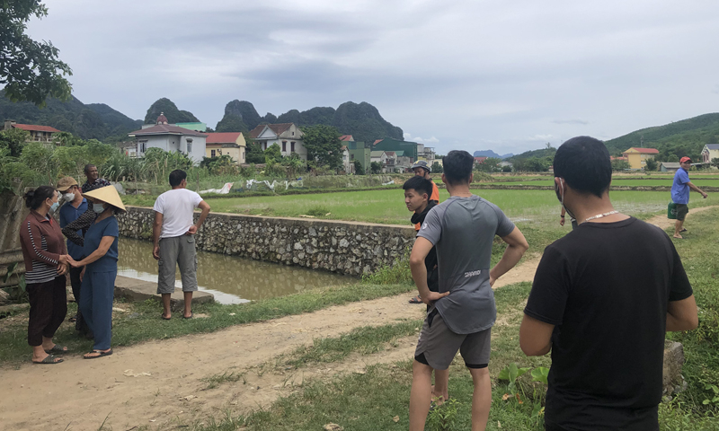 Kè Hói Giun nơi xảy ra vụ đuối nước